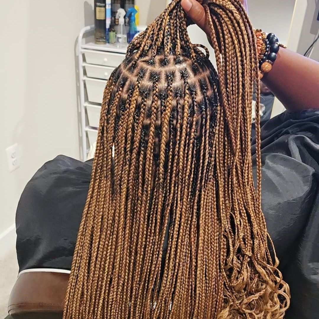 Small Knotless Braids