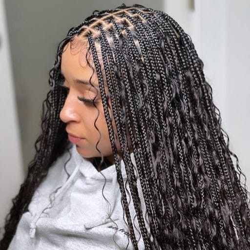 Jumbo Bohemian Knotless Braids
